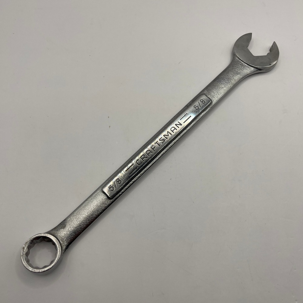 Craftsman 5/8 Inch Combination Wrench 47856 Made in USA Forged -VV- Raised Panel